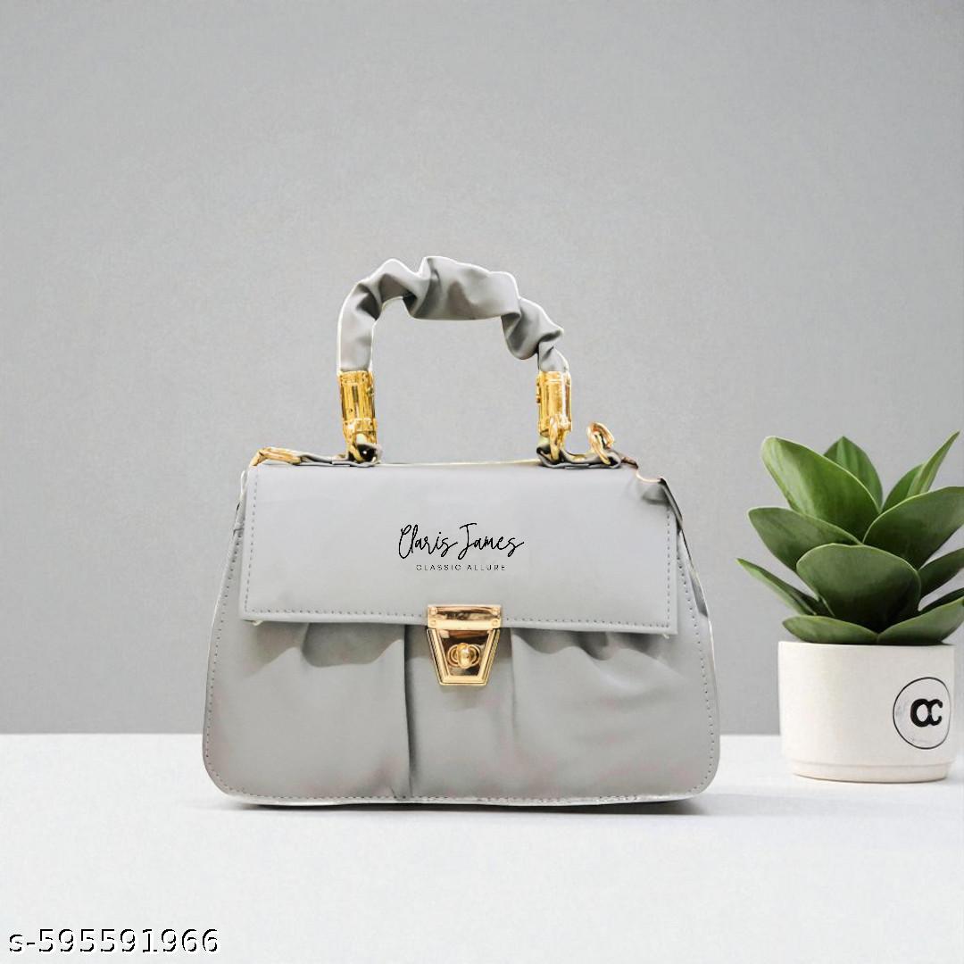 Ravishing Alluring Grey Women Slingbags - Unixkart - View 4