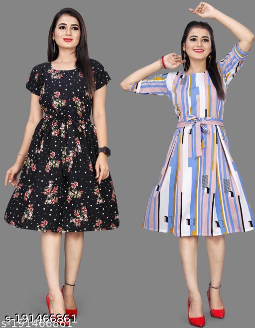 Women's One Piece Casual Dress - Unixkart - View 4