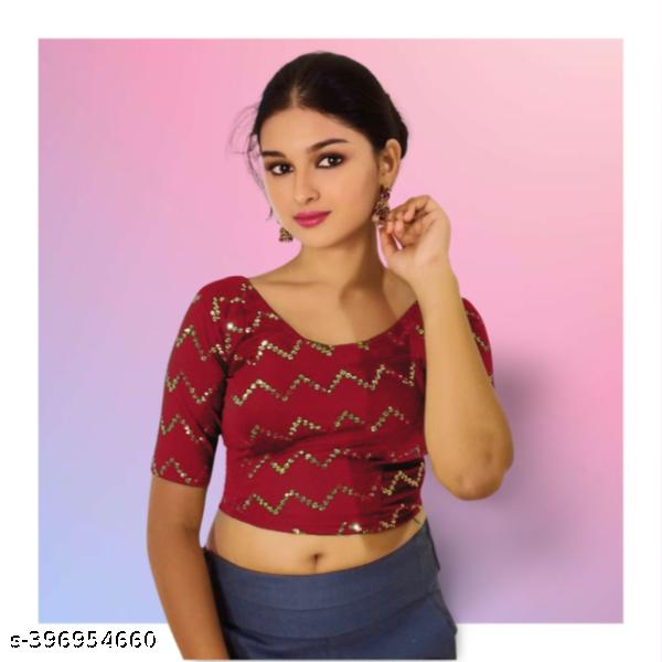 Glittering Sequin Party Blouse - Ready to Wear - Unixkart - View 4
