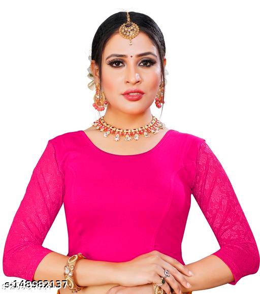 Readymade Stretchable cotton lycra Blouse Premium Quality - Unixkart - View 4