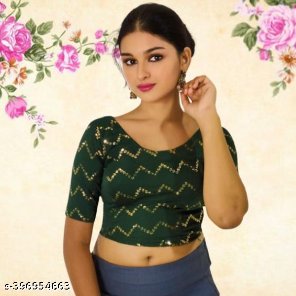 Sequin-Embellished Party Blouse - Unixkart - View 4