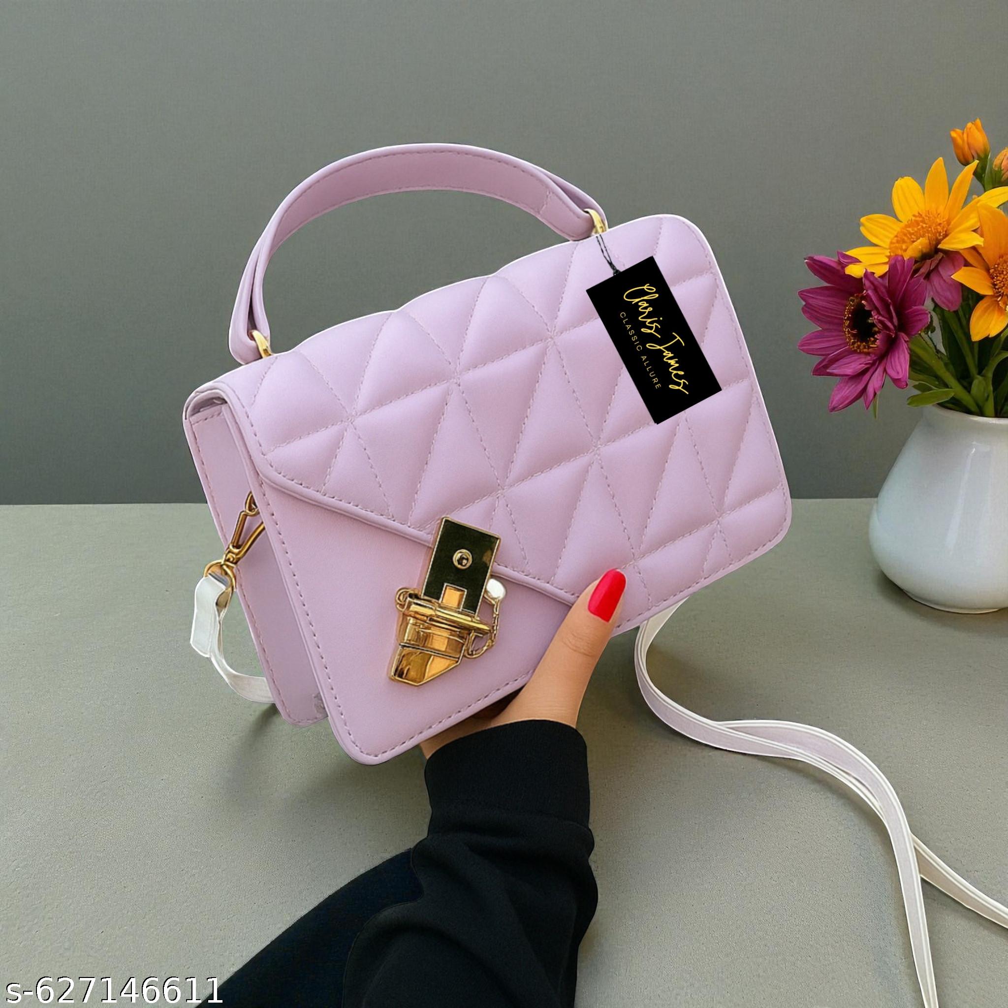 Trendy Alluring Women Slingbags Lavender - Unixkart - View 4