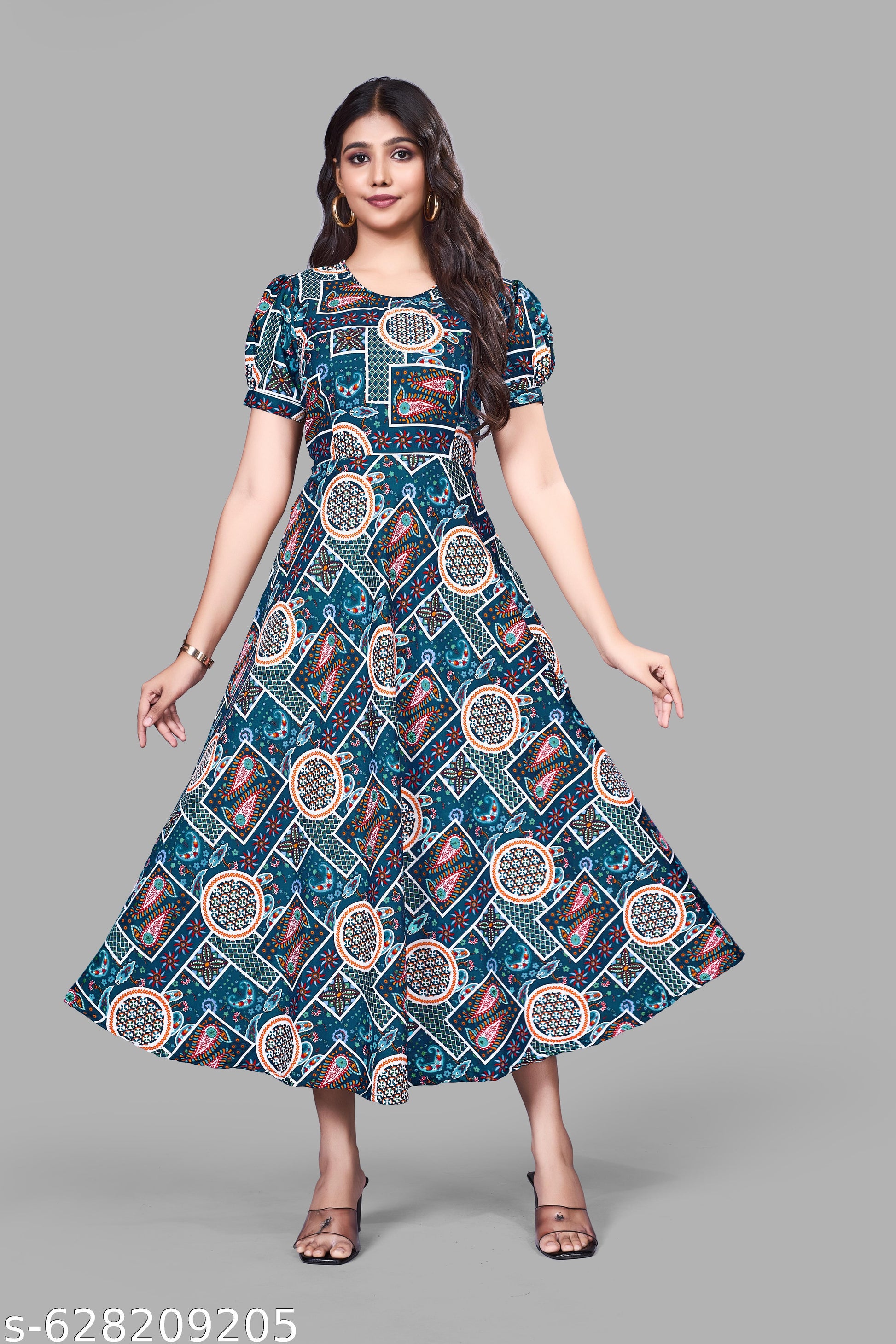 Women's A-Line Glamorous Dress - Unixkart - View 4