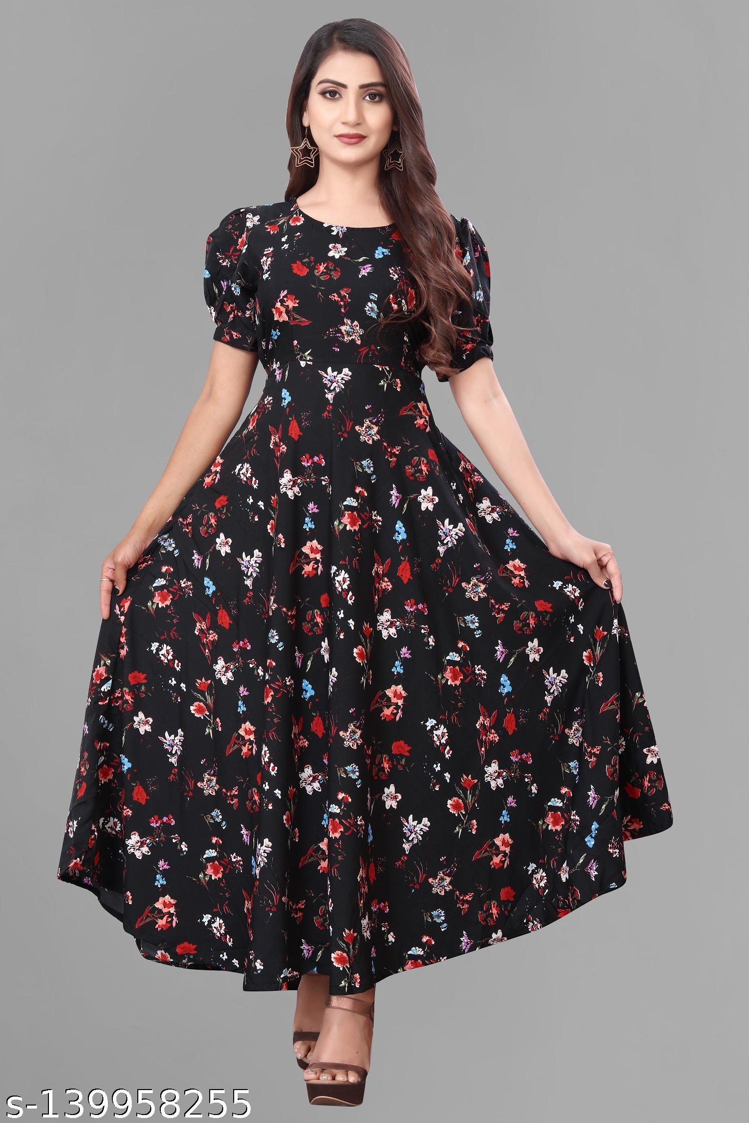Women's Printed Dress - Unixkart - View 4