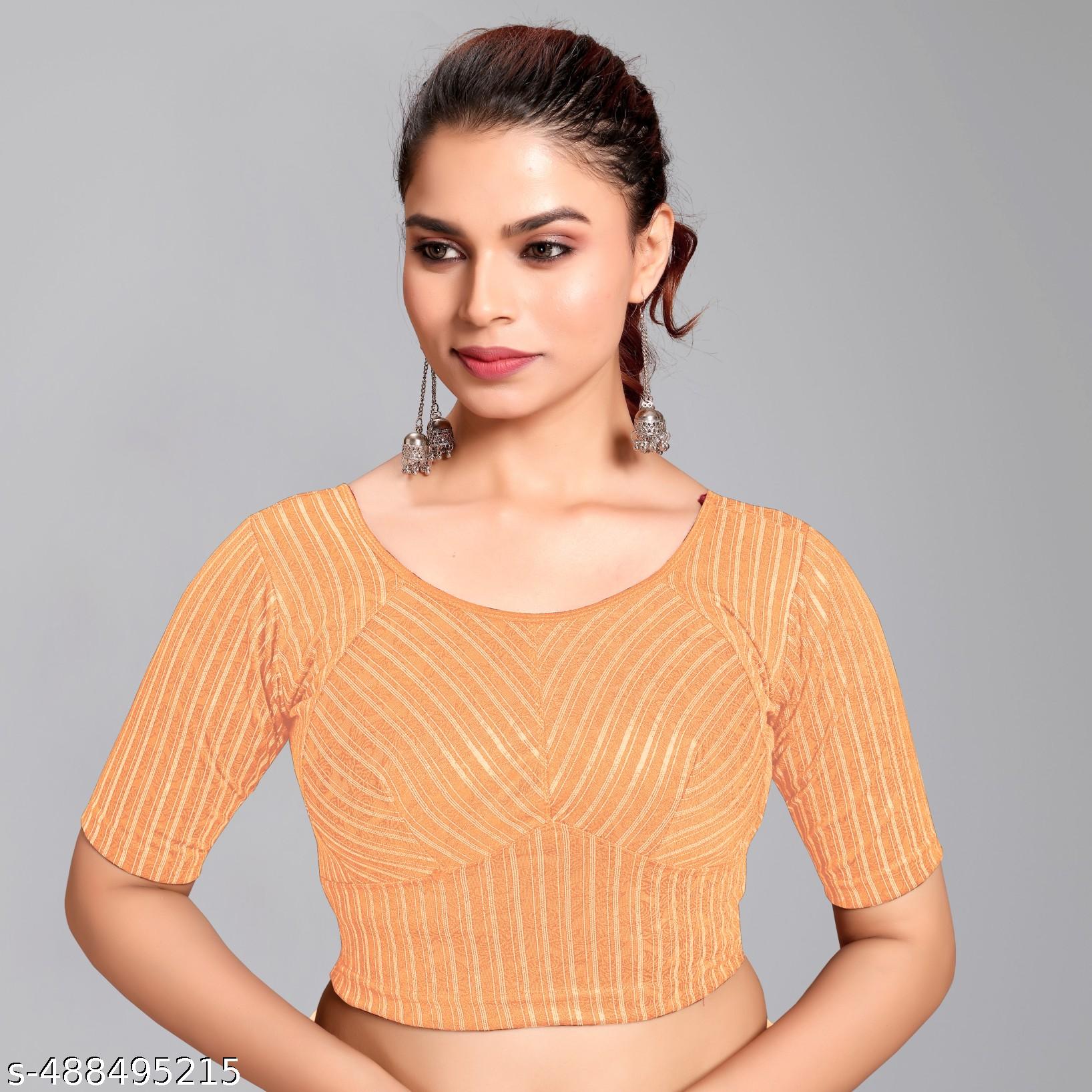 Stylish Blouse Latest Blouse Design under 200 Lycra blouse Designer Blouse for Women - Unixkart - View 4