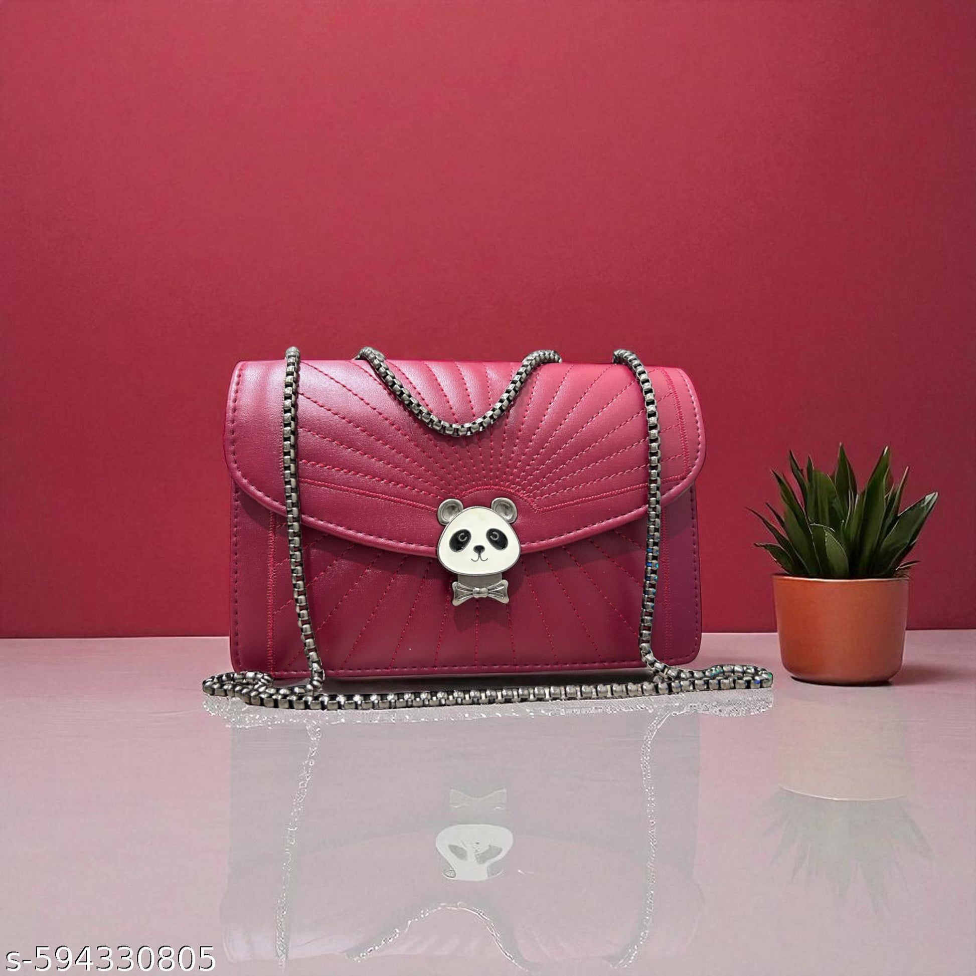 Ravishing Stylish panda lock Women Slingbags (maroon) - Unixkart - View 4