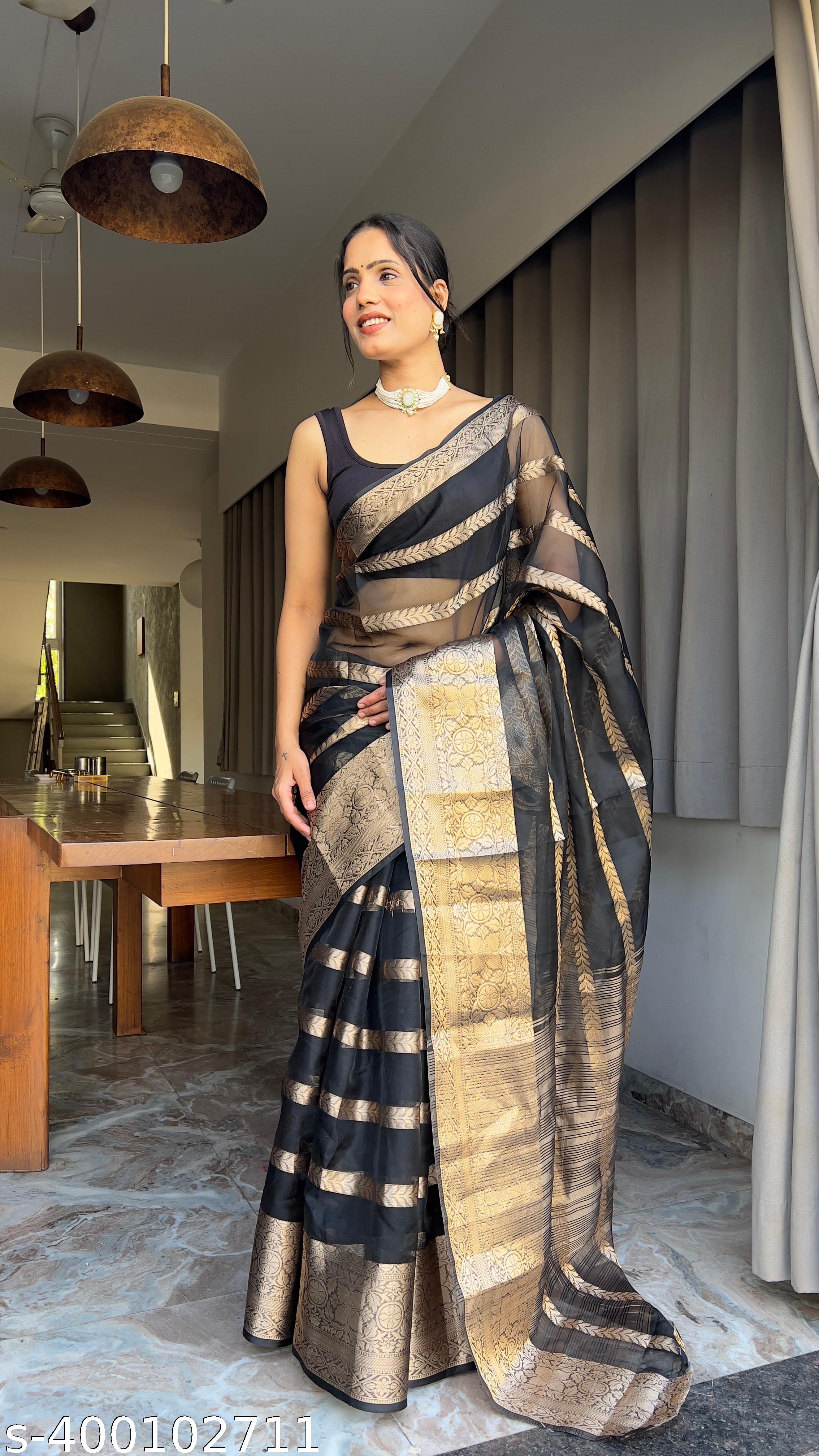 Elegant Soft Silk Saree with Rich Finish - Unixkart - View 4