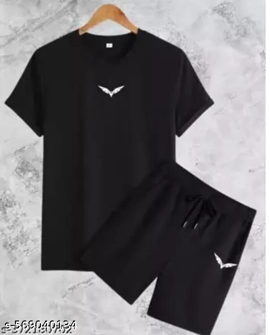 Men's Cotton Blend Geometric Bird Print Co-Ord Set - image 4