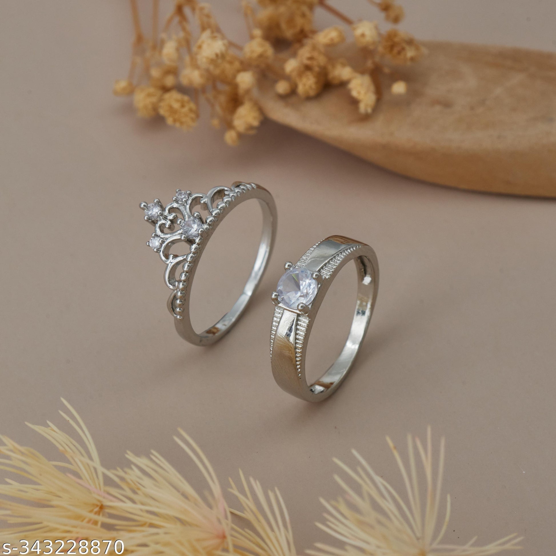 Forever Love Couple Rings Set - Unixkart - View 4