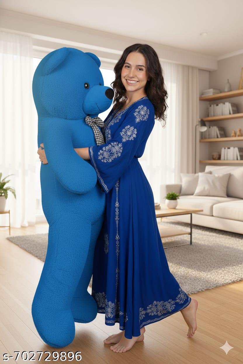 3 Feet Blue Soft Teddy Bear - Unixkart - View 4