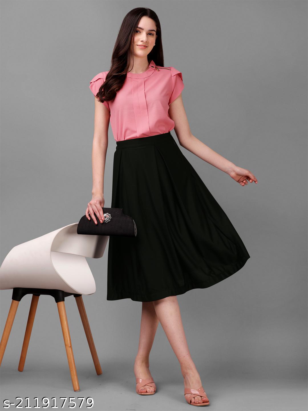 Women's Western Formal Top with Skirt Set - Unixkart - View 4