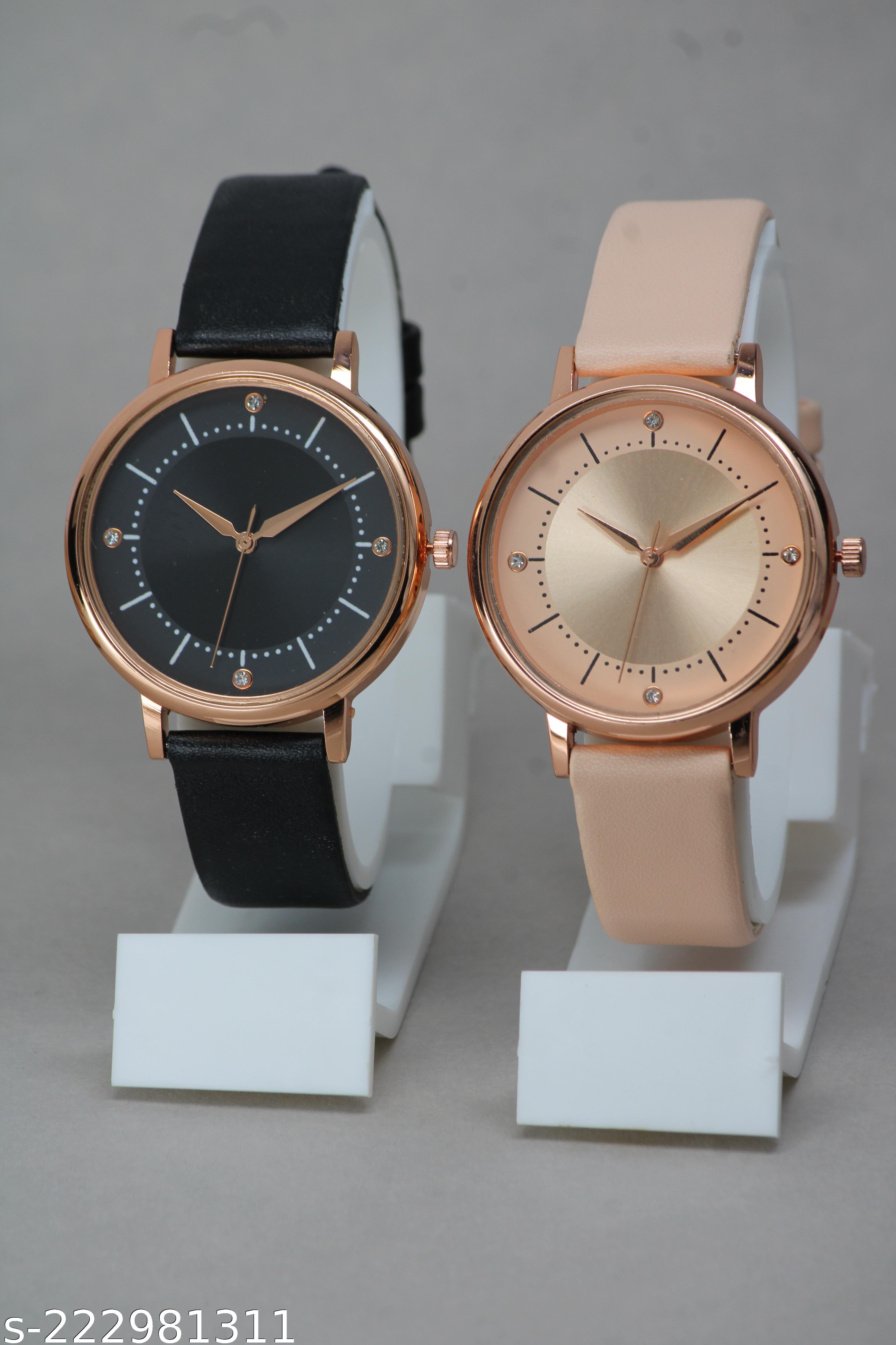 Women's Premium Ethnic Designer Leather Belt Analog Watch - image 4