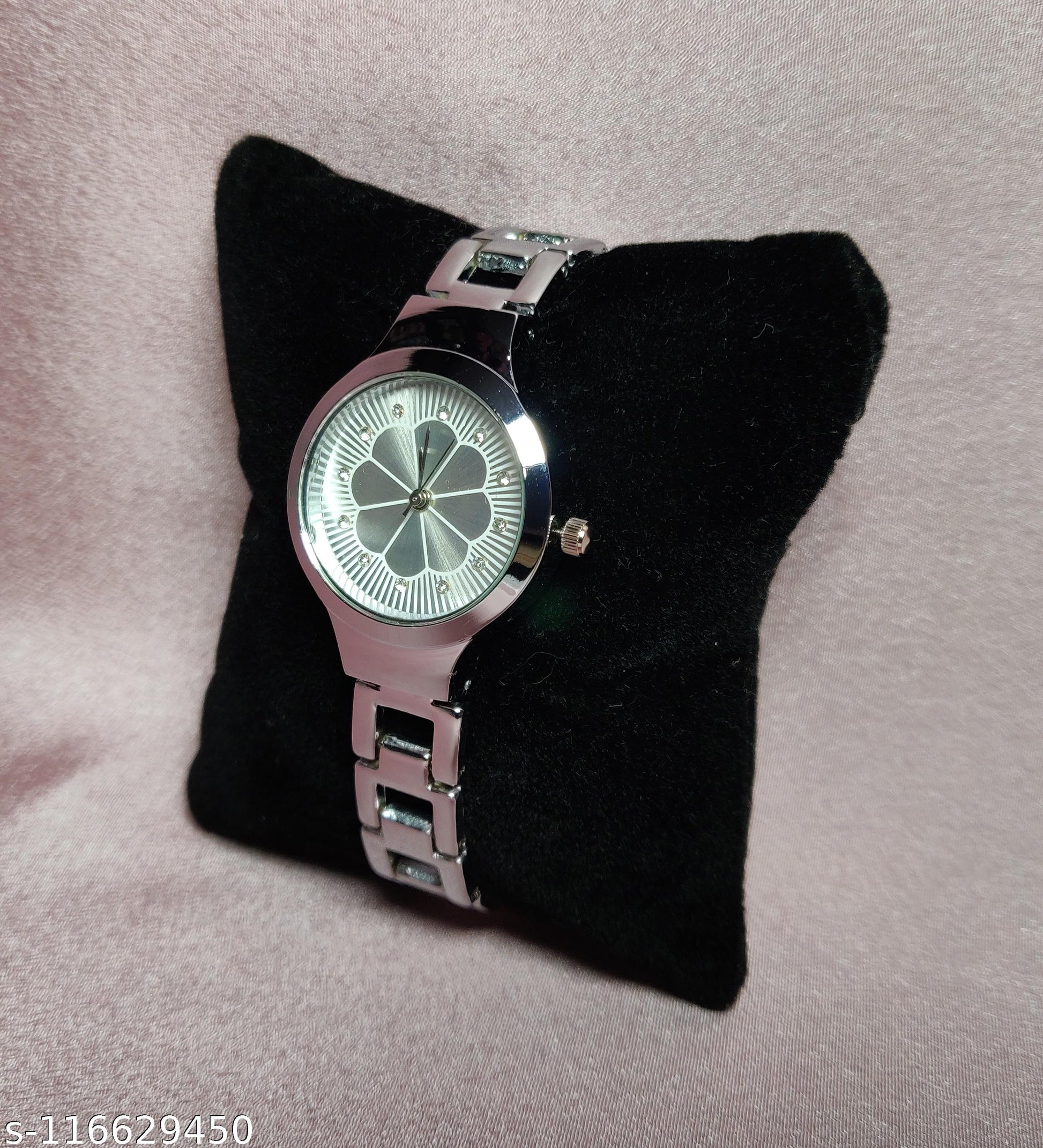 Fancy Flower Designer Colorful Metal Analog Women Watches - Image 4