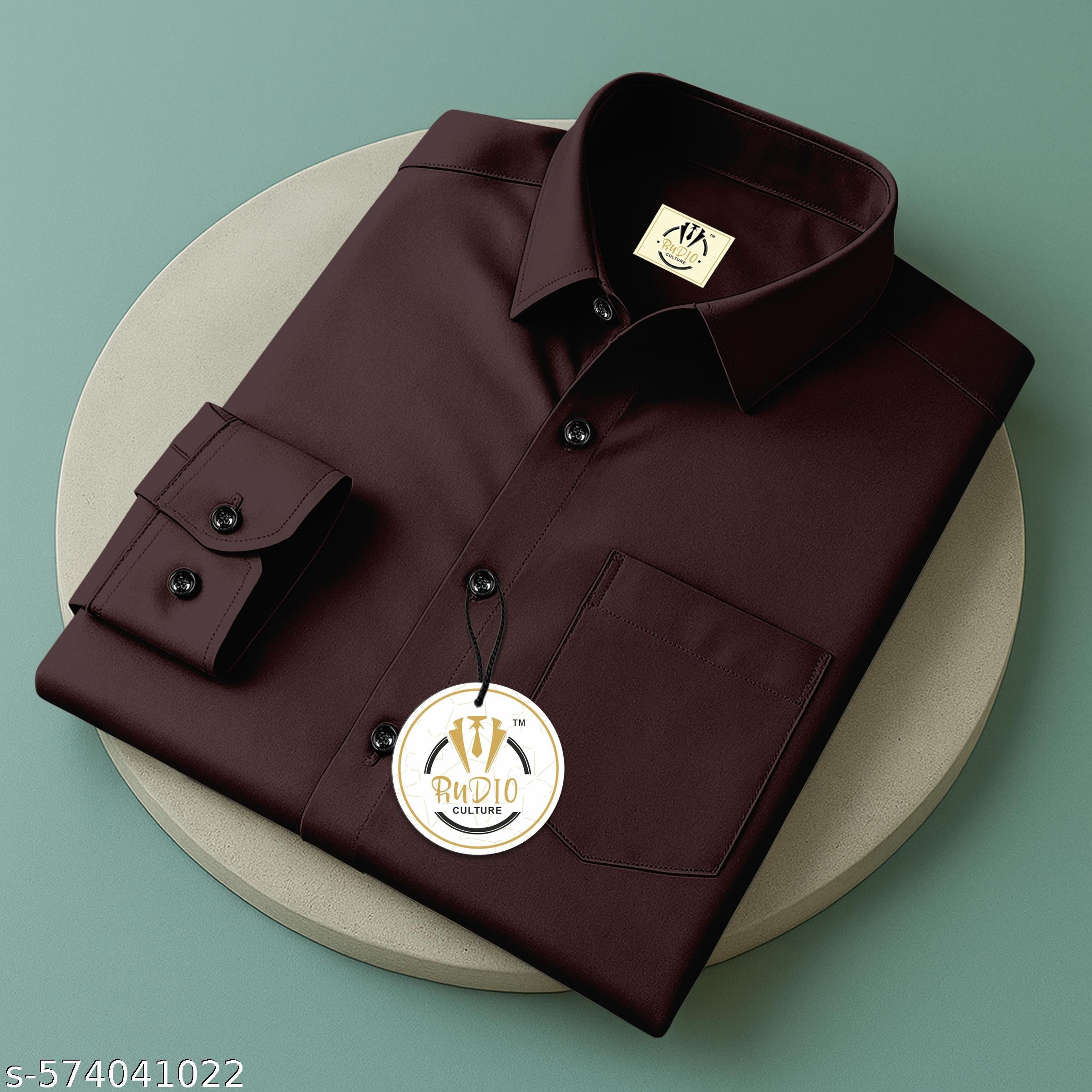 Men's Regular Fit Plain Long Sleeve Shirt - Unixkart - View 4