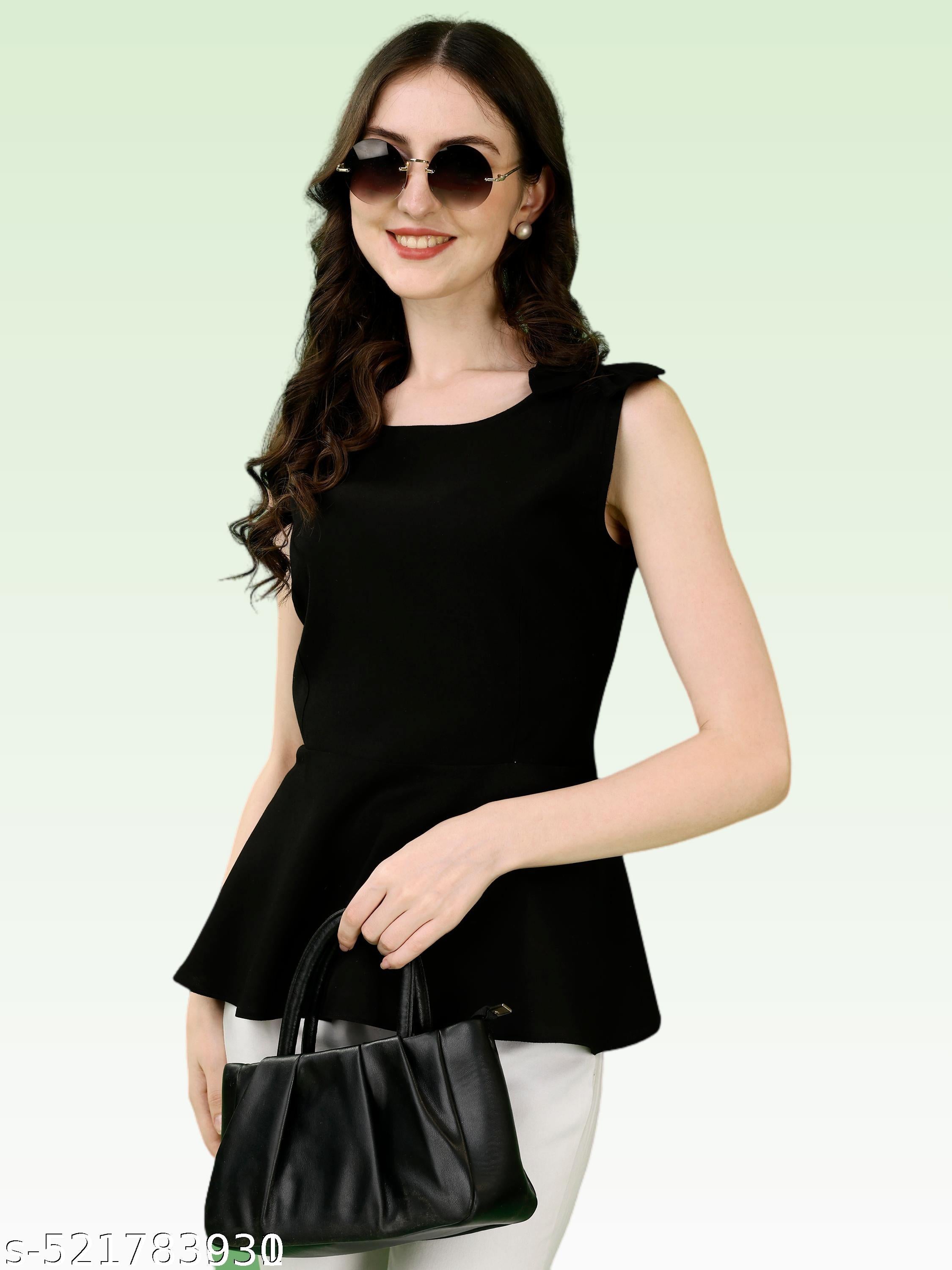 Women's Trendy Peplum Top - Unixkart - View 4