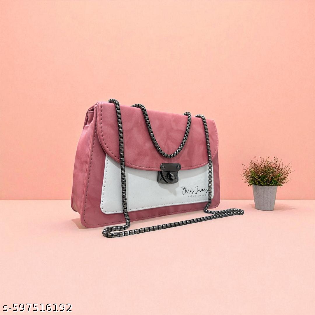 Casual Peach Latest Women Clutches - Unixkart - View 4
