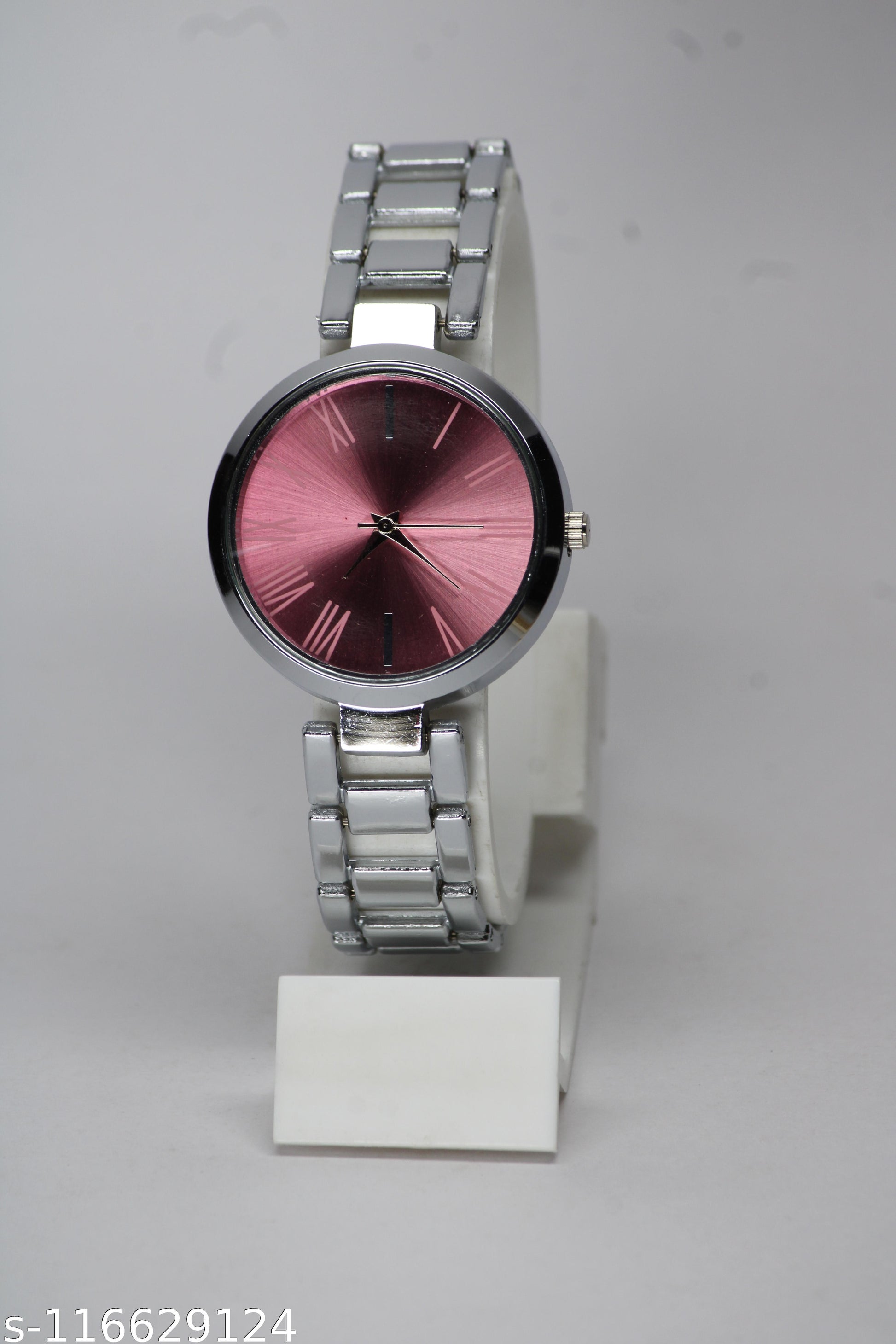 New Silver Thorns Fitt Round Dial Attractive Metal Bet Analog Watches - Image 4