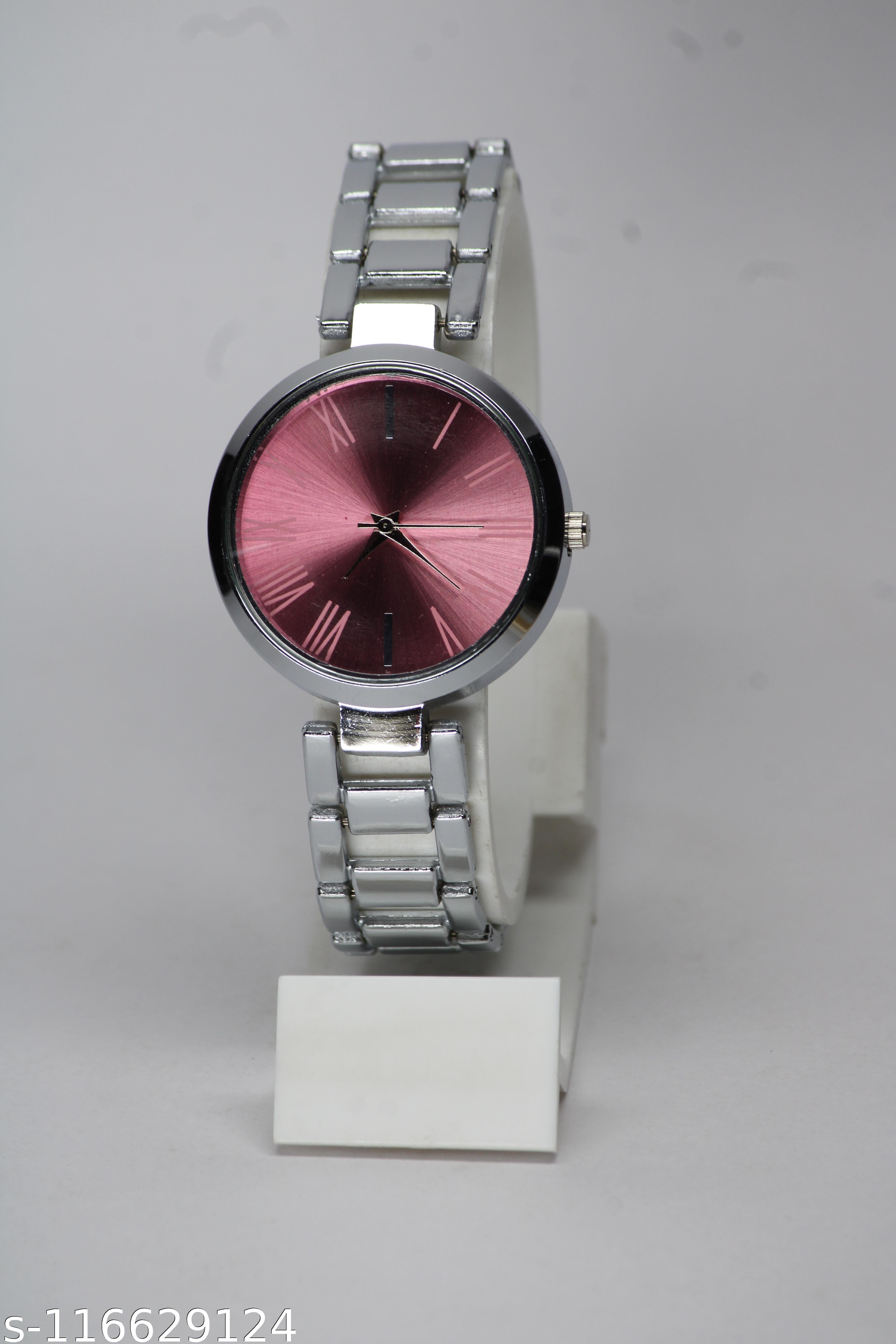 New Silver Thorns Fitt Round Dial Attractive Metal Bet Analog Watches - Image 4