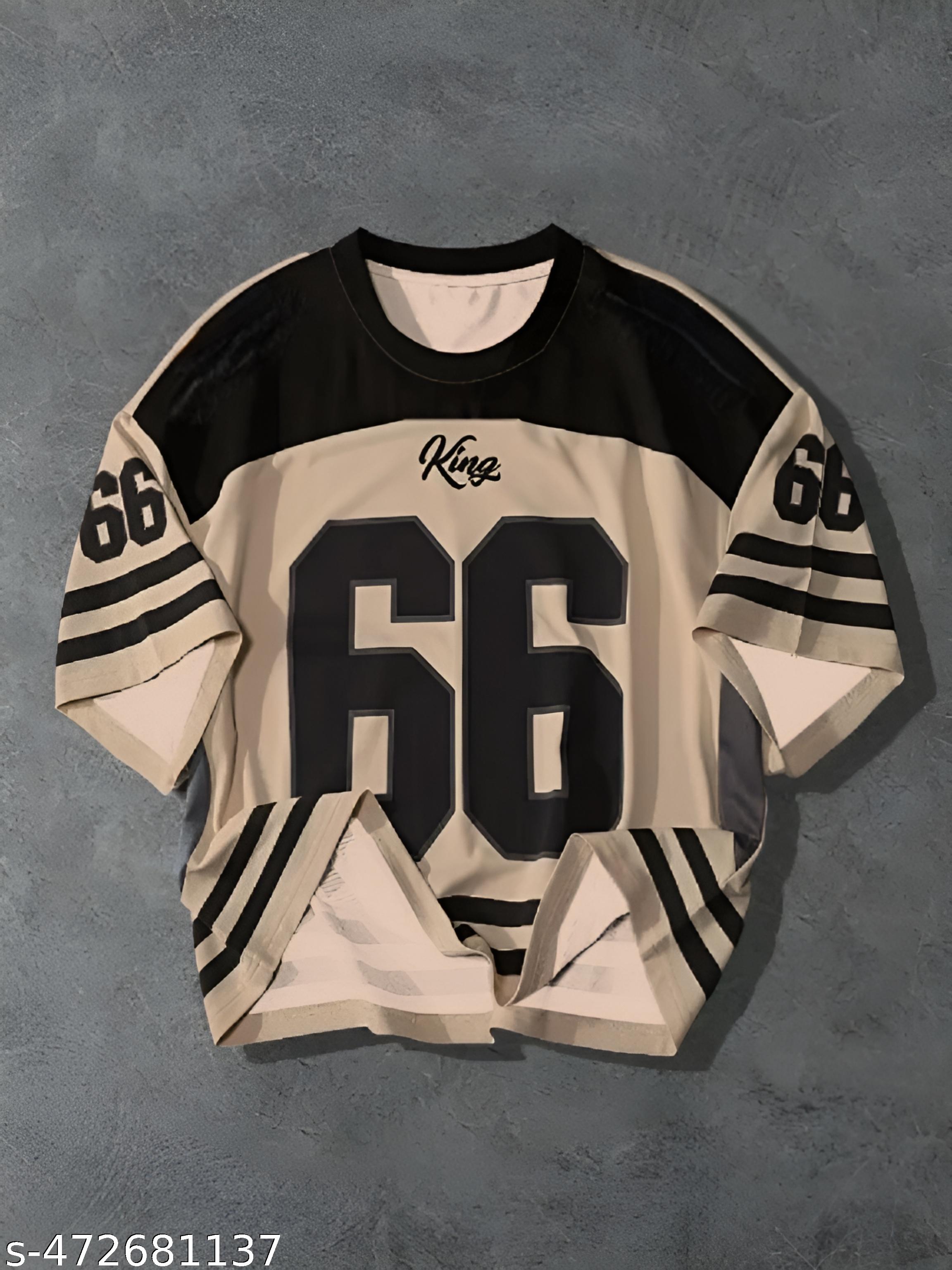 Women's Casual Printed Oversized Round Neck T-Shirt - view 4