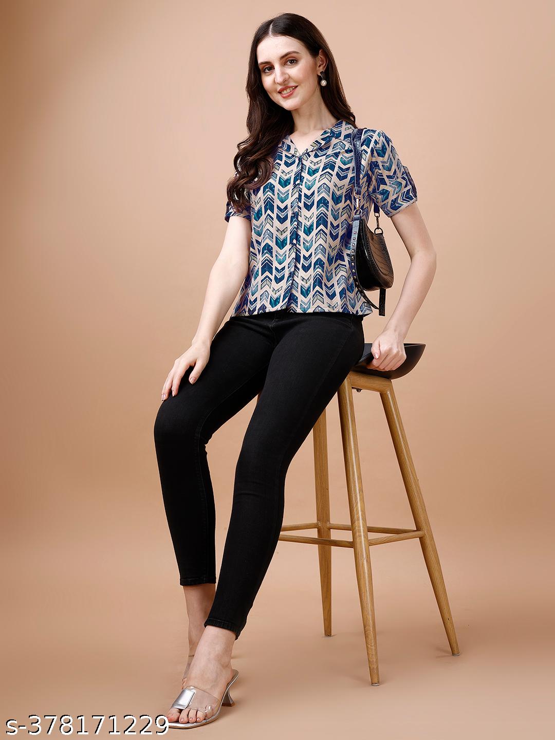 Women's Solid Western Top - Unixkart - View 4