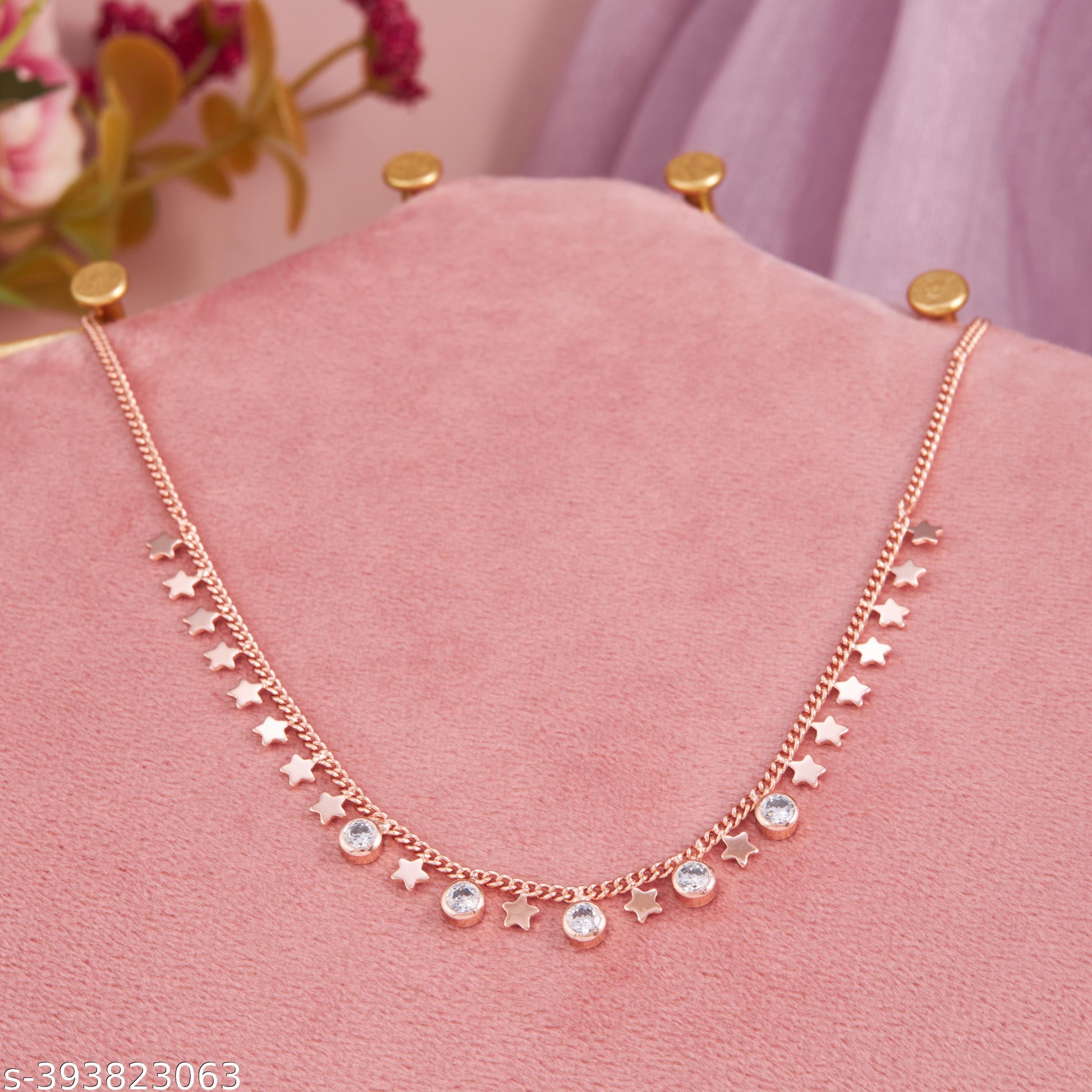 Gorgeous Rose Gold Butterflies-Shaped Pendant/Necklace for both Girls and Women - Unixkart - View 4