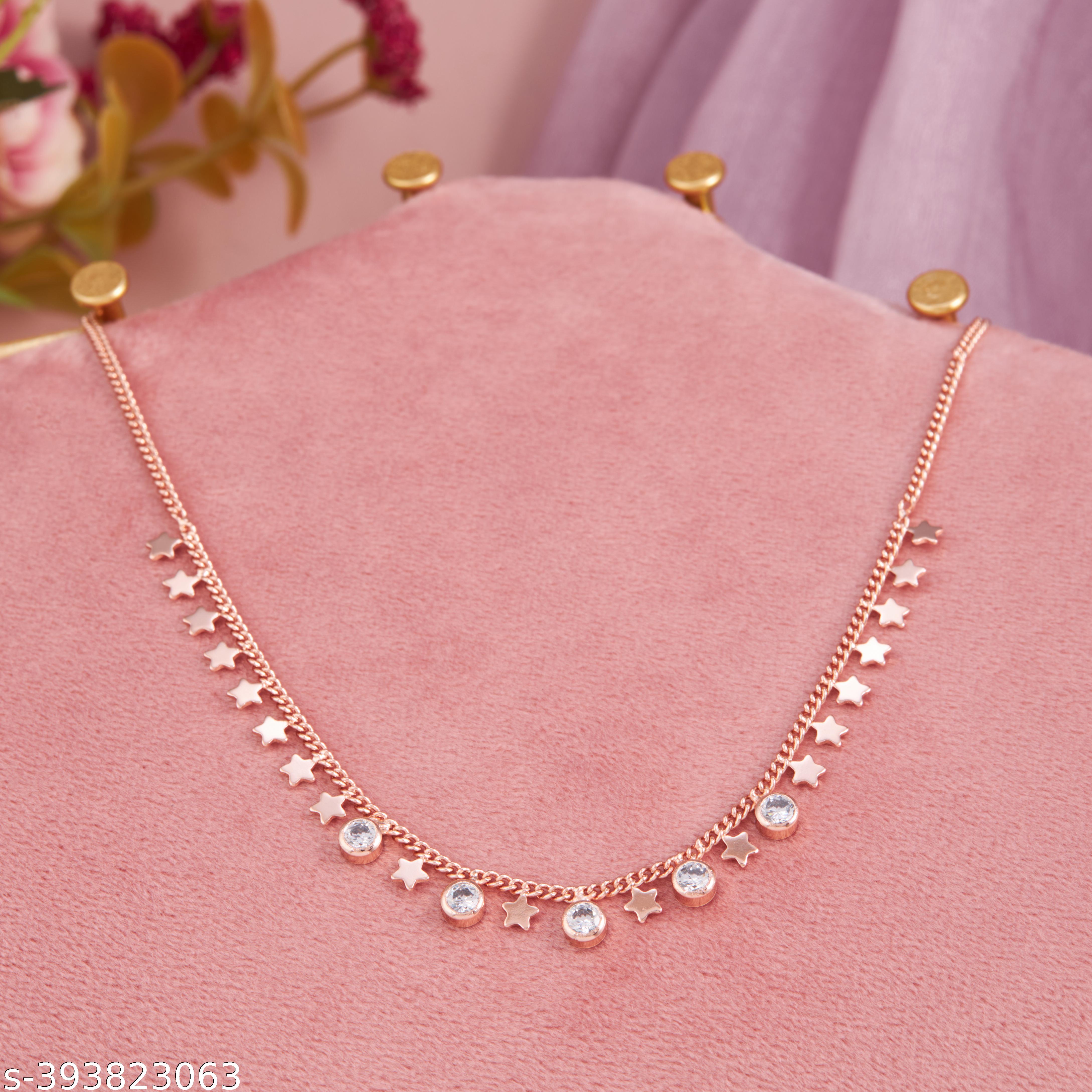Gorgeous Rose Gold Butterflies-Shaped Pendant/Necklace for both Girls and Women - Unixkart - View 4