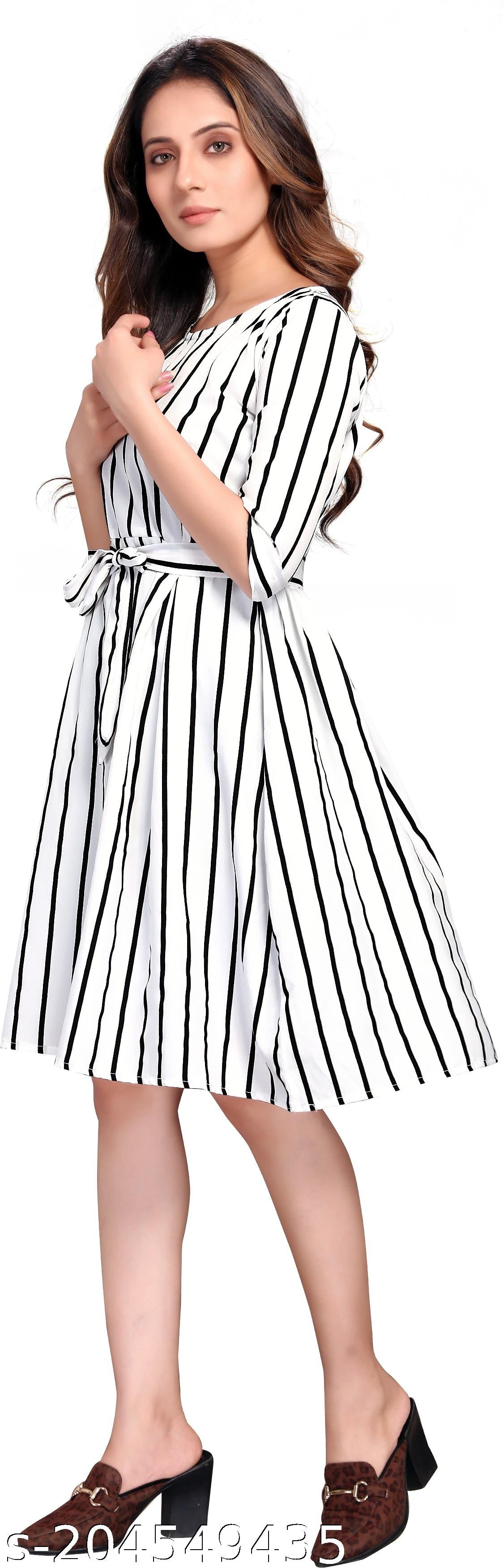 Women's A-Line Knee Length Western Dress - Unixkart - View 4