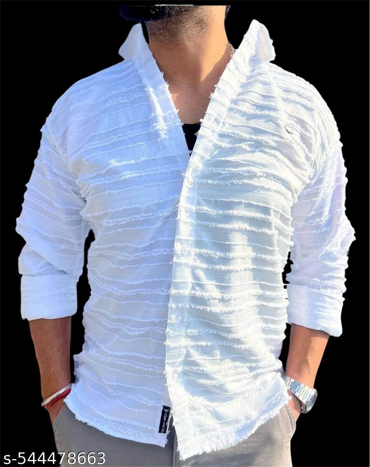 Men's Popcorn Full Sleeve Casual Shirt - Unixkart - View 4