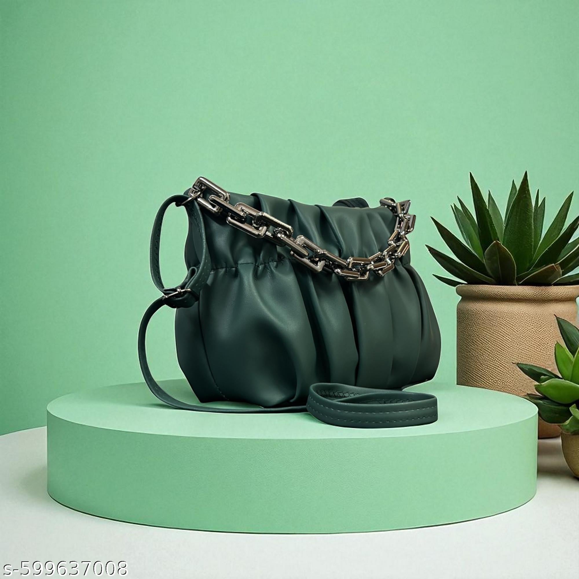 Casual Women Sling Bag Ladies slingbag handbag for women Bottlegreencolor bag - Unixkart - View 4