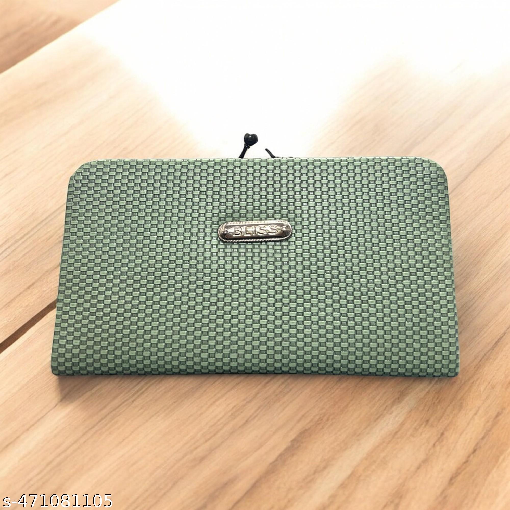 Casual Modern Pista Green Women Clutches - Unixkart - View 4