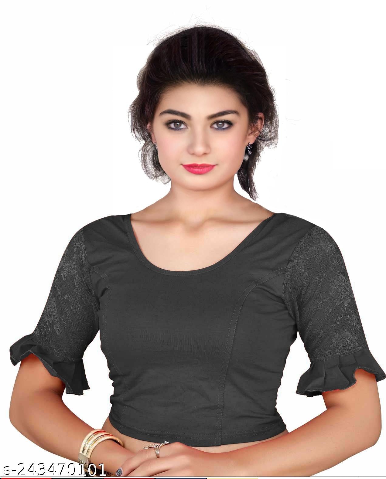 Stretchable Designer Blouse with premium fabric quality - Unixkart - View 4