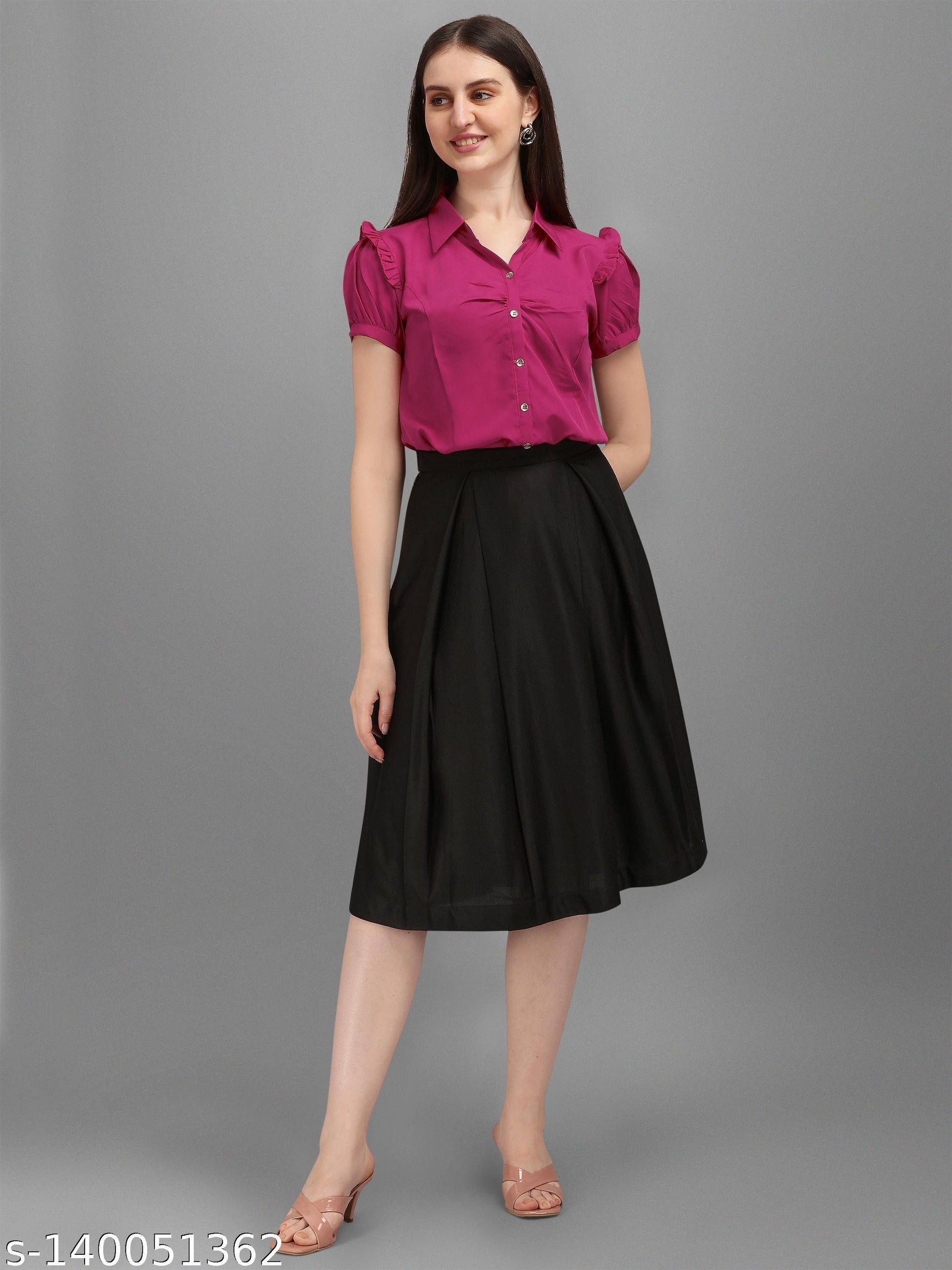 Women's Western Skirt with Top Set - Unixkart - View 4